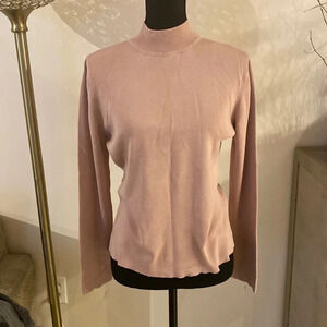 ANNA gray silk sweater size XL